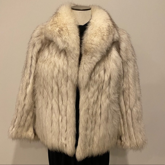 Saga Fox Fur Coat - Picture 2 of 7